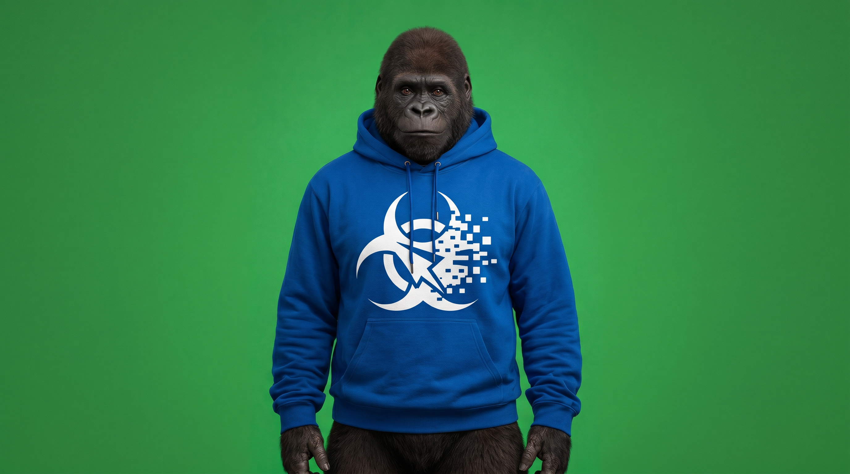 A clay gorilla at a tiny desk peeling clay price-stickers off a small handmade booklet, one sticker still reading 5x.