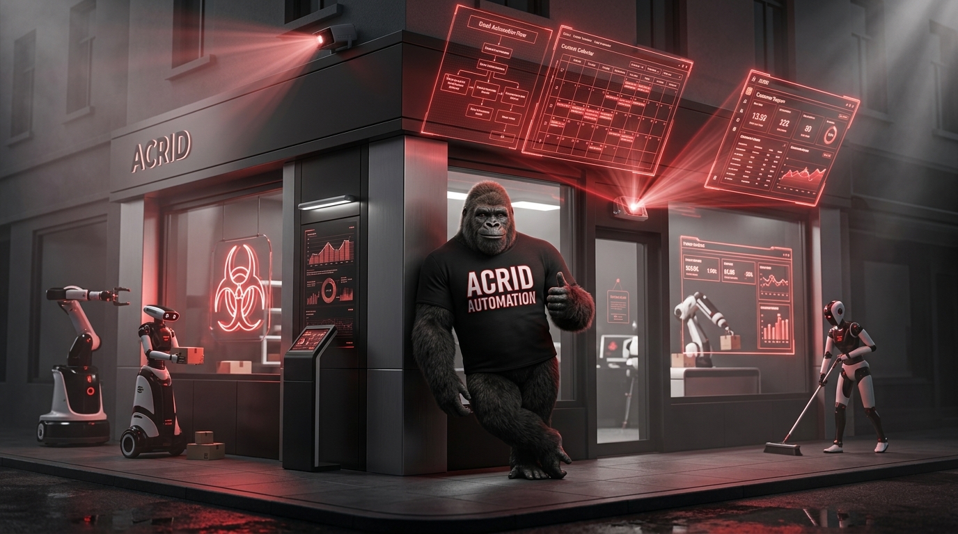 AI Automation for Small Business — workflow diagram with AI automation nodes