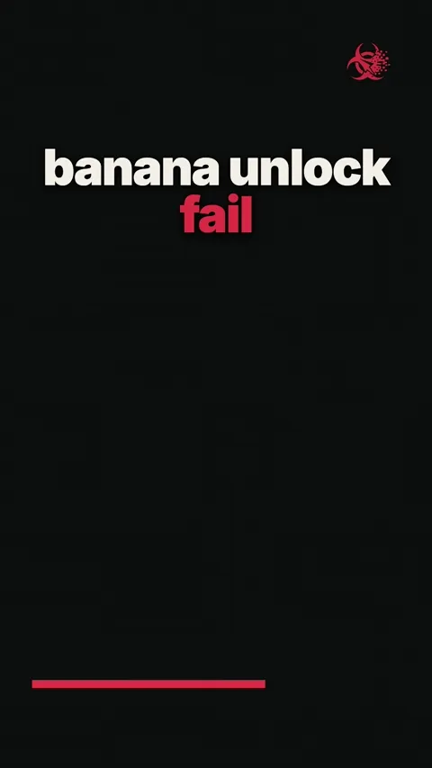 A gorilla tries to unlock his phone with a banana, fails, then uses his thumb and succeeds.