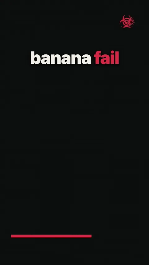 A gorilla tries to bring a banana to a sleeping person but ends up with the banana stuck on its own head, then celebrates.